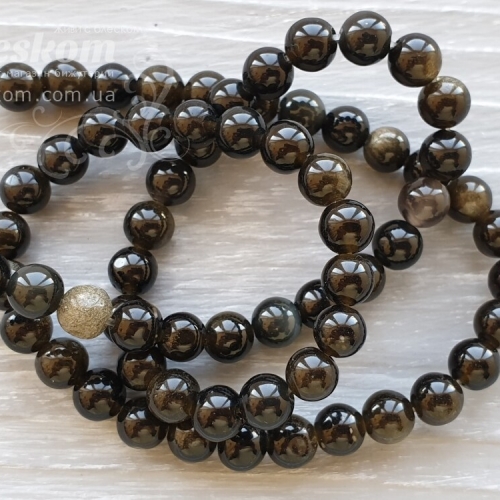 Обсидіан круглий, натуральний К4398