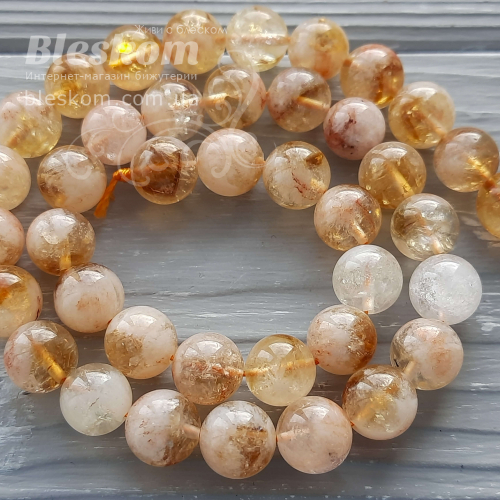 Цитрин, круглий, натуральний К4406