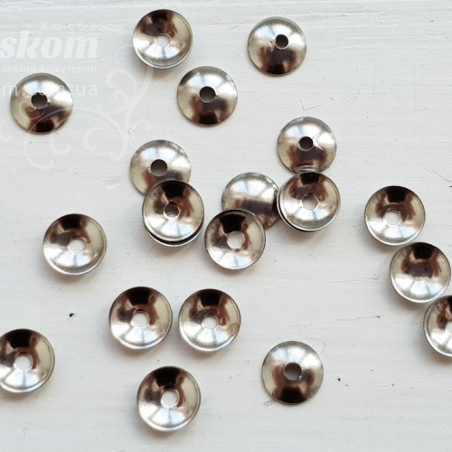 Шапочка на намистину, нержавіюча,. паковання 18351