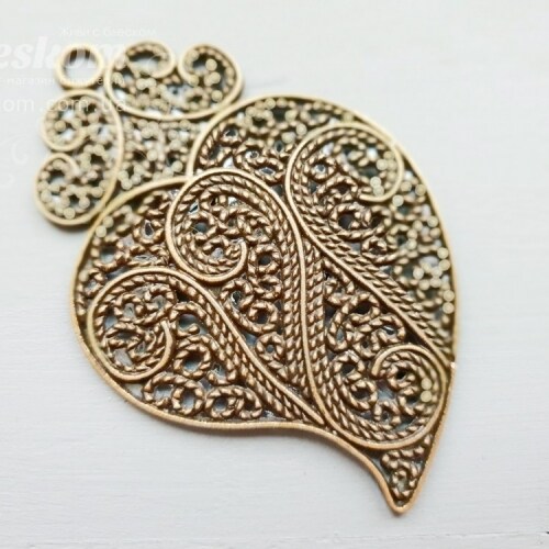 Кулон Листик, крупный 6478