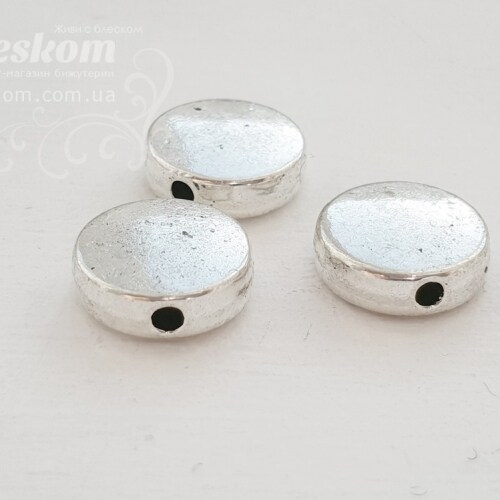 Бусина круглая, плоская, упаковка 15711