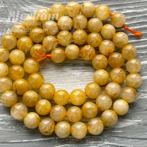 Рутиловий кварц, круглий, натуральний К2352