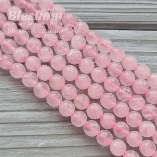 Рожевий кварц гранований, натуральний К4697