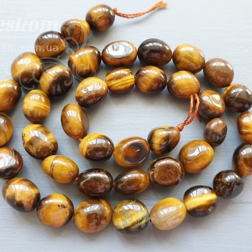 Тигрове око, галтовка, натуральний к4733