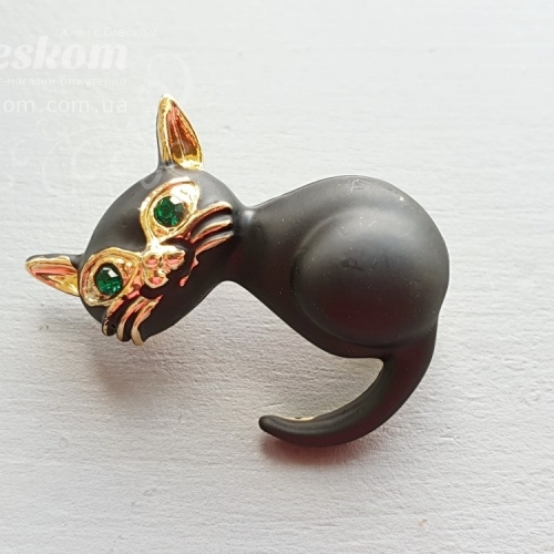 Брошь Котик 3-170