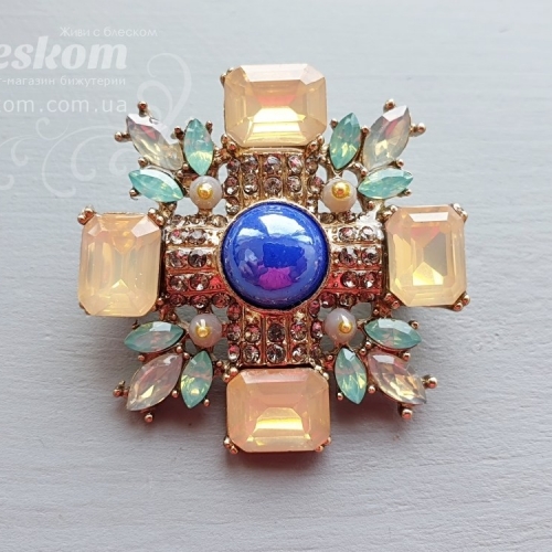 Брошь со стразами 3-237