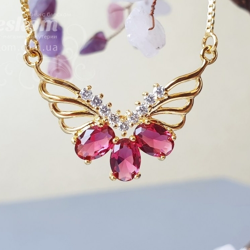 Кольє Xuping з фіанітами (рубін) Х-1004