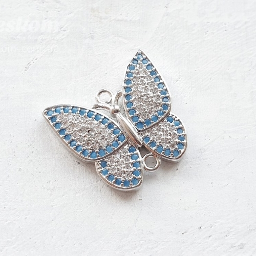 Конектор метелик, з фіанітами 30050