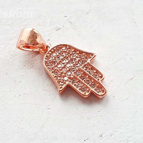 Підвіска долонька, з фіанітами 30064