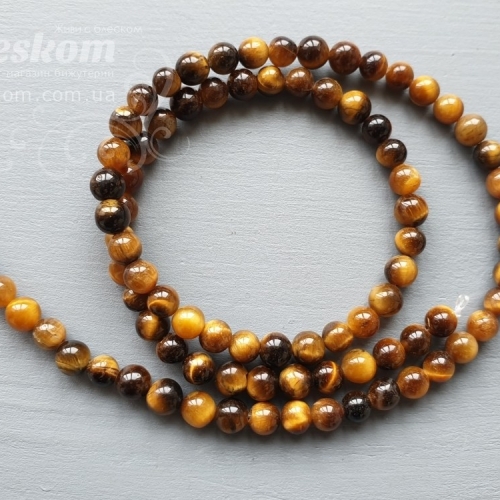 Тигровый глаз, круглый, натуральный к4799