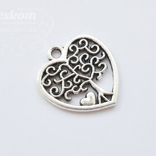 Подвеска сердце 6538