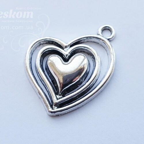 Подвеска сердце 6546