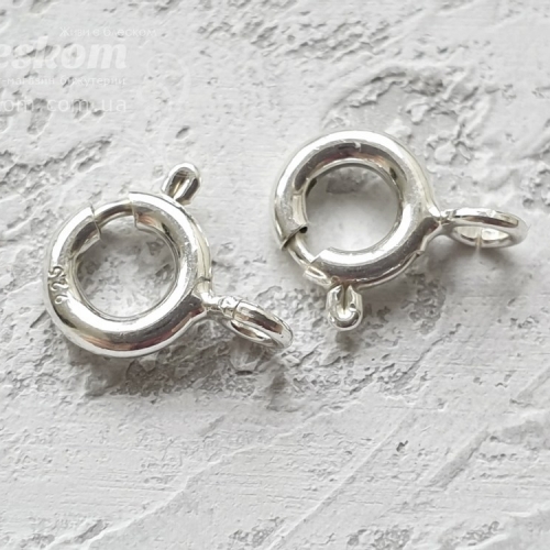 Замочок карабін срібло, проба 925 925-206