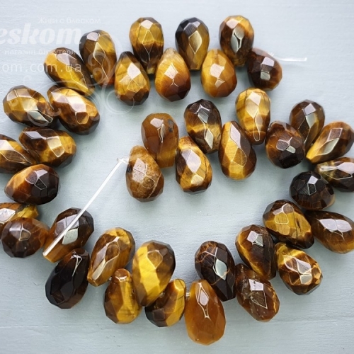 Тигровый глаз, граненый, натуральный К4957