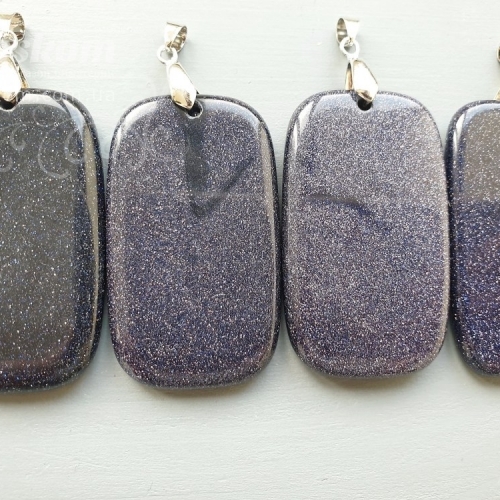 Кулон авантюрин, форма прямоугольник 0-393