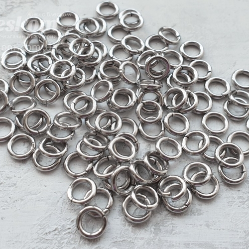 Колечка щільні (1.2мм) нержавіючі, паковання 30133