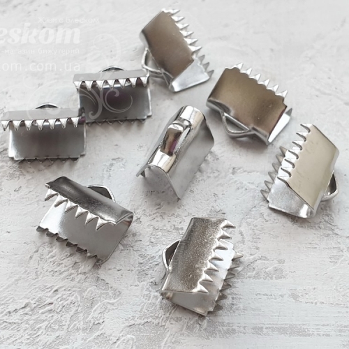 Затискач 
 для стрічок / шнурів, нержавіючі, паковання 30151