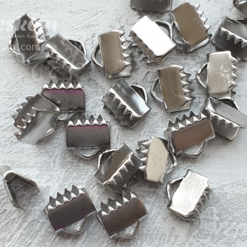 Затискач 
 для стрічок / шнурів, нержавіючі, паковання 30152