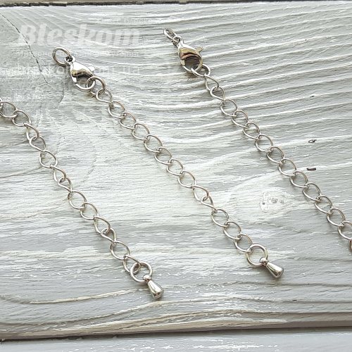 Ланцюжок з підвіскою, 7см, нержавіюча сталь, упаковка 30165