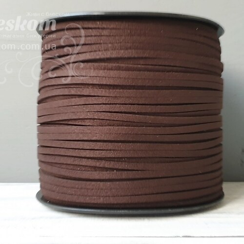 Шнур замшевий, котушка 10054
