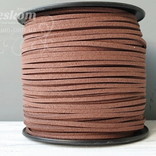 Шнур замшевий, котушка 10062