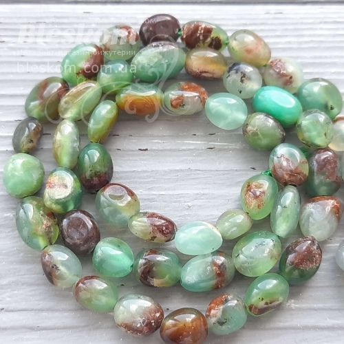 Хризопраз галтовка, натуральна К2565