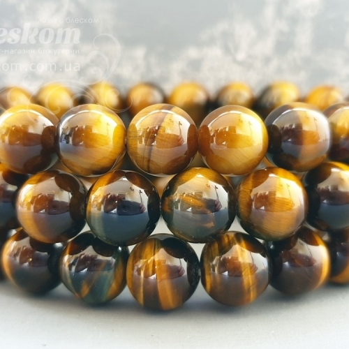 Тигровый глаз люкс, браслет, 16,5см К5094
