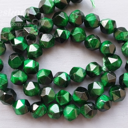 Тигровый глаз люкс, тонированный, ромб, натуральный К5096